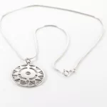 Big Mikaela Stoneless Silver Necklace