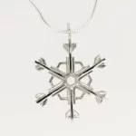 Big Silver Flake necklace