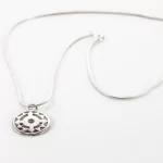 Small Mikaela Stoneless Silver Necklace