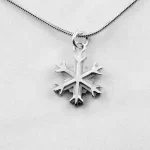 Small Silver Flake necklace