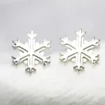 Silver Flake Earrings