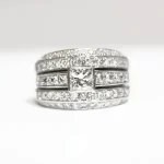 Custom made diamond ring